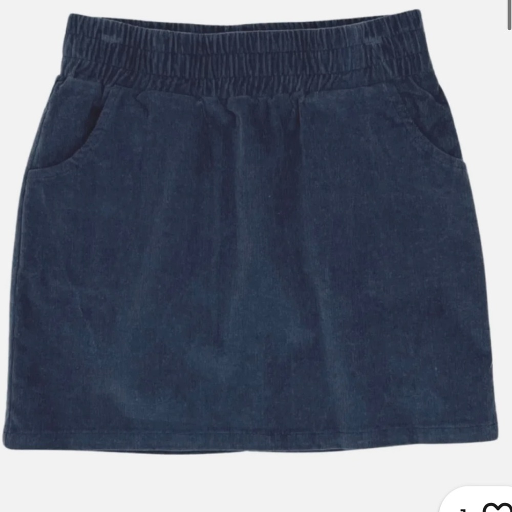 Feather 4 Arrow Willow Skirt. Girls Size 14. Blue Corduroy Pull On Elastic Waist